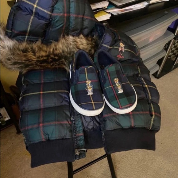 Polo Ralph Lauren Other - Polo Plaid Jacket Goose Down(Shoes not included)